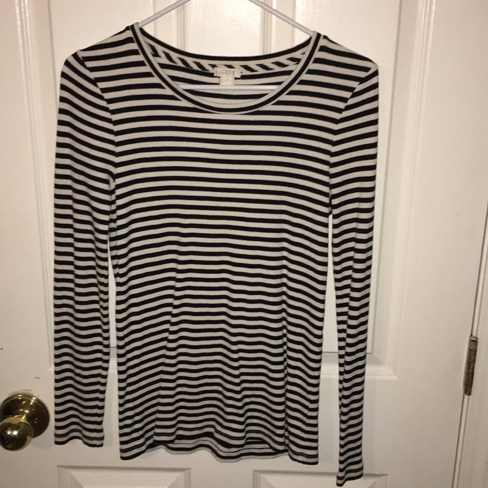 J Crew factory long sleeve ribbed striped shirt